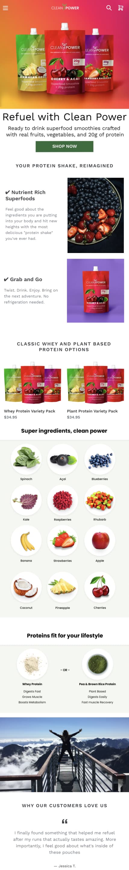 Daily Fit Blend work overview