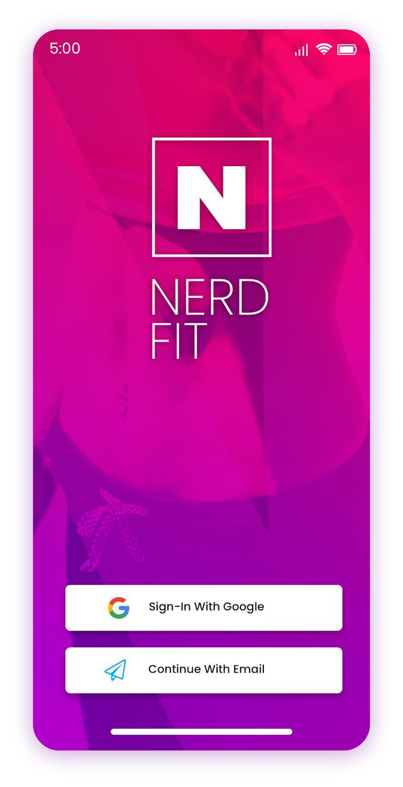Nerd Fit fitness app for workout tracking and lifestyle modification. Built with Flutter for Android.